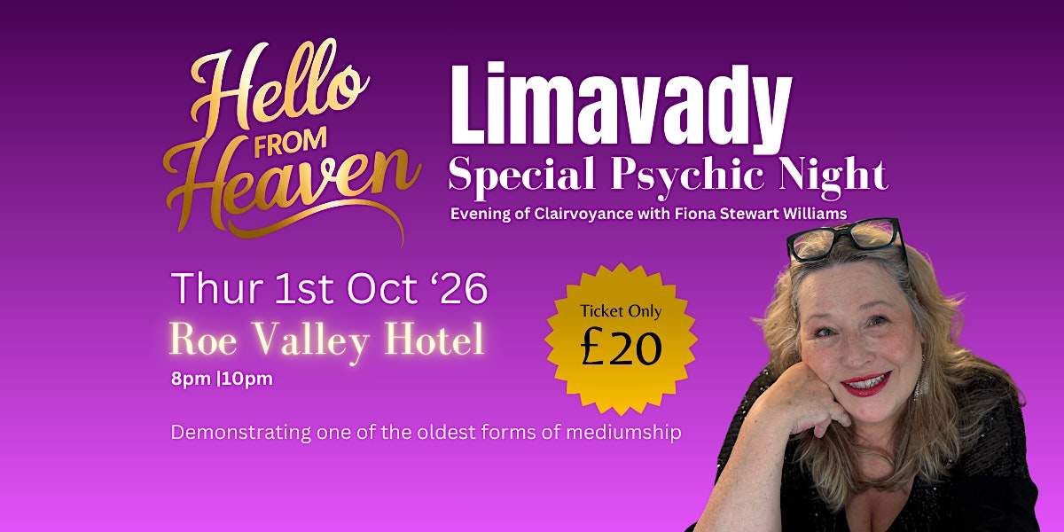 Special Psychic Night Hello from Heaven Limavady Roe Valley Resort