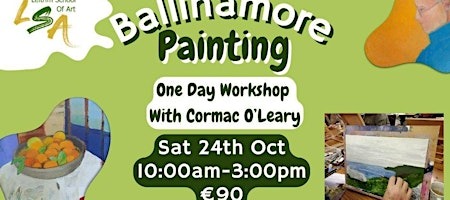 Painting Workshop, 1 Day, Sat 24th Oct 2026 ,10:00am-3:00pm