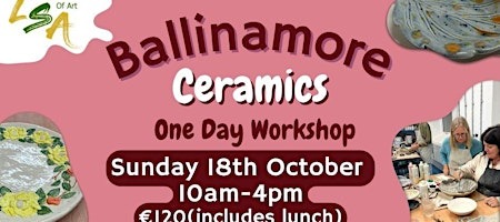 One Day Ceramic Workshop, Sunday 18th Oct 2026, 10am-4pm