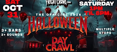The Fright Crawl | Dublin Halloween Day Bar Crawl 2026 | Sat, Oct 31