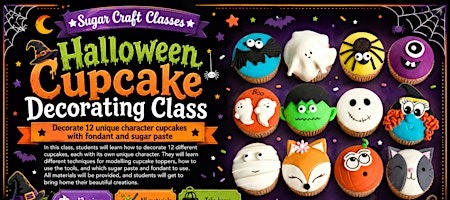 Halloween Cupcake Decorating Class – Adults/Beginner Friendly